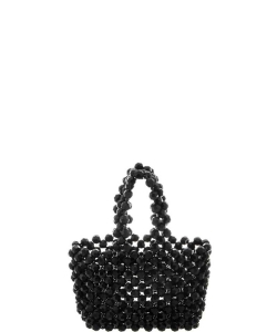 Fashion Crystal Beaded Sparkling Mini Bag HBG-103286 BLACK